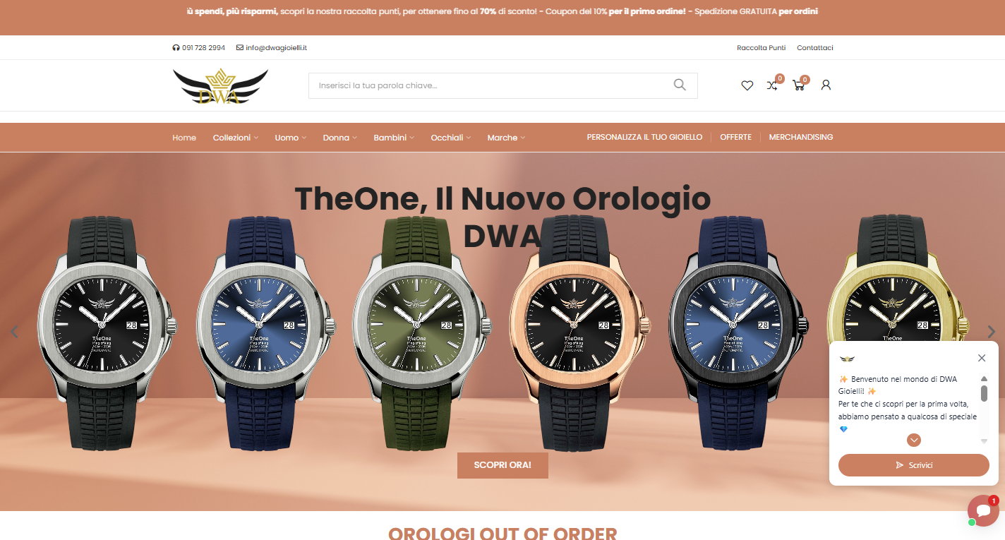 DWA Gioielli E-commerce